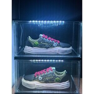 Size 8.5 Watson Luxe Vulcan Sneakers (Military / Olive Pink)